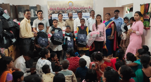 Distribution of educational kits to underprivileged children